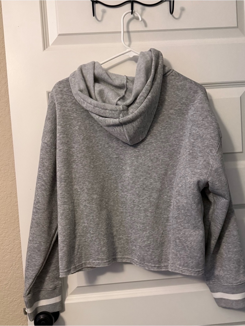 Hippie Rose Grey Kids Hooded Puffer Jacket